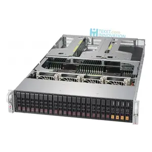 Stok Supermicro sunucu 2049U-TR4 4 soket P(LGA 3647),48 DDR4 DIMM yuvaları, 4 GbE LAN,24 çalışırken değiştirilebilir 2.5 "SAS3/SATA3 sürücü yuvası, 4NVME