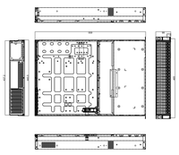 Châssis de serveur de stockage M265-25 2U avec baies 25*2,5 pouces à échange à chaud, prend en charge la carte mère E-ATX maximale avec 16*NVME+8*SATA/SAS Backplane