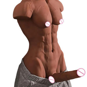 Muñeca Sexual Realista de Medio Cuerpo con Dildo de 8.5 Pulgadas, Pene Grande, Orificio Anal y Abdominales Musculosos, para Mujeres y Hombres <span class=keywords><strong>Gay</strong></span> - Product Image 1