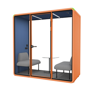 บูธโทรศัพท์ส่วนตัวแบบกันเสียงสำหรับ 2 คน รุ่น Acoustic Pod สำหรับการประชุมในร่ม บูธโทรศัพท์สำนักงาน - Product Image 1