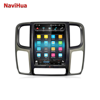 Lecteur DVD de voiture Navihua 13 "Style Tesla Écran vertical Android GPS Navigation Radio multimédia pour Dodge Ram 2014-2018 Carplay