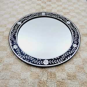 Elegant Bone Inlay <b>Mirror</b> Artisan Made Decorative Wall Hanging <b>Mirror</b> for Bedroom Living Room Hallway and Hotel Interior Decor - Product Image 5