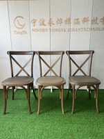 Vente en gros directe d'usine de chaise classique à dossier croisé chiavari X chaises à dossier pour événement, banquet, fête, mariages société de location