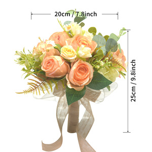 Ramo de Flores Artificiales en Oferta, Ramo de Flores para Boda, Flores Artificiales para Novia - Product Image 2