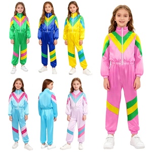 Conjuntos de Disfraces Brillantes de Hip Hop para Niños y Niñas de 6 a 16 Años, Ropa de Práctica de Baile Latino, Conjuntos de Top y Pantalones con Cintura Elástica - Product Image 1