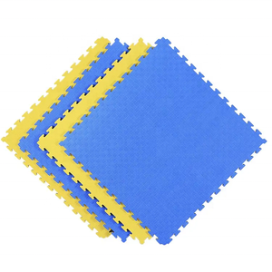 Tapis de judo, kabaddi, taekwondo de haute qualité en EVA de 3 cm, 1 m x 1 m, pour salle de sport, arts martiaux, tatami en puzzle, tapis de karaté WKF, 5 lignes personnalisables - Product Image 1