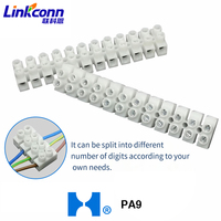 Accessoires de connecteurs de borniers 12P bornier de type H résistant à la chaleur 450V 24A vis double pince (1-2.5mm ²) PA9