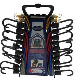 Juego de 14 Cuerdas Elásticas con Ganchos en J, Resistencia a la Rotura de 800 kg, Certificación TUV/GS/CE, Marca <span class=keywords><strong>CTG</strong></span>, Modelo BC14, Material de Nailon, para Hogar/Oficina - Product Image 2