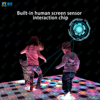 Dalles de sol interactives numériques SMD pour jeux vidéo TV, panneaux d'affichage tactiles LED pour sols de danse, publicité pour ascenseurs et centres commerciaux