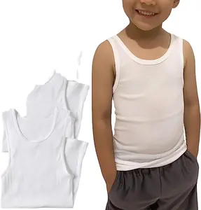 high quality Pack of 3 Cotton and Cotton Blend A-Shirts Boys Sleeveless Tank Tops