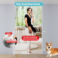 Barrière de sécurité rétractable Probebi SG0021A avec logo personnalisé, sans perçage, en maille, pour escaliers, pour bébés et enfants