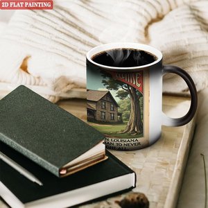 Taza Mágica de Cerámica Negra Esmerilada de 11oz para Agua Caliente Diaria, Sensible al Calor y que Cambia de Color - Product Image 3