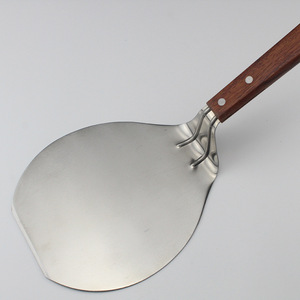 Outil de pâtisserie YINHAO, <span class=keywords><strong>pelle</strong></span> à <span class=keywords><strong>pizza</strong></span> en acier inoxydable <span class=keywords><strong>pour</strong></span> <span class=keywords><strong>pizza</strong></span> maison, spatule, <span class=keywords><strong>pelle</strong></span> à gâteau, <span class=keywords><strong>support</strong></span> à gâteau avec manche en bois - Product Image 4