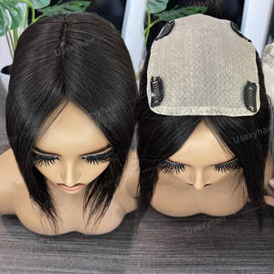 4.5x6 Injection cheveux femmes toupet cheveux humains soie topper cheveux humains topper pour les femmes - Product Image 1