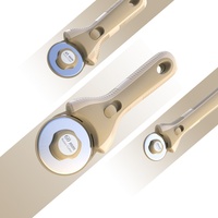 Cutter rotatif confortable de 60 mm pour tissu, coupe-tissu rotatif pour matériaux épais, fournitures de couture et outils de quilting