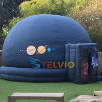 Dôme de planétarium gonflable intérieur de 6m de diamètre pour l'enseignement de l'astronomie à l'école, tente projetée pour regarder des films