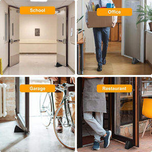Tope de puerta metálico de alta resistencia, el más fuerte, grande, ajustable, con resorte, de hasta 3 pulgadas de altura para la parte inferior, para oficina y escuela - Product Image 6
