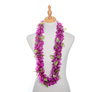 Collier <span class=keywords><strong>de</strong></span> fleurs artificielles en soie Bougainvillea KN-hl013m 100CM, collier <span class=keywords><strong>de</strong></span> fleurs hawaïen pour fête, <span class=keywords><strong>couronne</strong></span> florale pour anniversaire, Noël, Nouvel An - Product Image 5