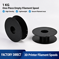 Gulungan Filamen Printer 3D Kosong 1KG, 200mm, Plastik ABS/PC, Dapat Digunakan Kembali, Langsung dari Pabrik, untuk Penyimpanan Gulungan Filamen Printer FDM