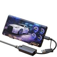 Adaptador USB 3.0 C a RJ45 Gigabit Ethernet de 1000 Mbps, Tarjeta de Red Cableada de Aleación de Aluminio Externa para Portátil, en Stock