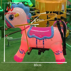 Carrusel Infantil Personalizado de 4 Asientos para Parque de Atracciones, 220v, Mini Carrusel Eléctrico con Caballos para Niños en Venta - Product Image 3