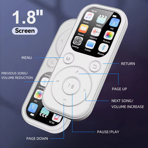 Reproductor MP3 de Pantalla Grande con Bluetooth 5.0, Reproductor de Música sin Pérdidas con Radio FM, Grabadora de Voz, Lector de Libros Electrónicos, para Deportes, Regalo para Estudiantes - Product Image 3