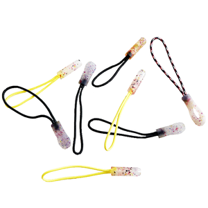 עיצוב חדש ידידותי לסביבה רב-צבע ממוחזר tpu + בגדי מחמד רוכסן pulers ניילון חבל מלבן רוכסן פולר עיצוב חדש - Product Image 2