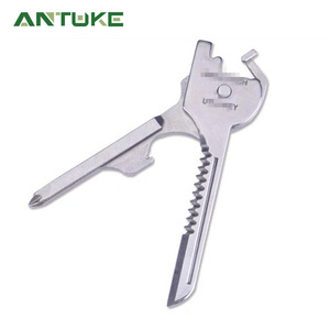 Antuke Multi Functional Keychain Tool Stainless Steel 16 In 1 Survival Outdoor <b>Mini</b> Tool With Screwdriver <b>Bottle</b> Opener File - Product Image 1