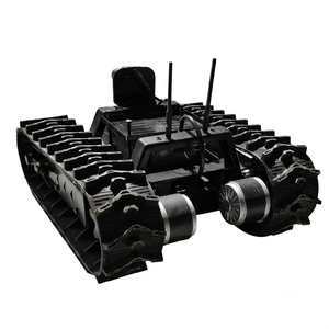 Transportador de orugas de goma con control remoto de 2T (2000 kg) para minivolcadoras, agricultura, huertos y construcción - Product Image 4