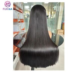 <span class=keywords><strong>Perruque</strong></span> frontale en dentelle de cheveux humains de qualité supérieure, double trame, aspect naturel, noir droit, 11A, <span class=keywords><strong>26</strong></span> <span class=keywords><strong>pouces</strong></span>, dentelle 13*4, pour femmes - Product Image 1