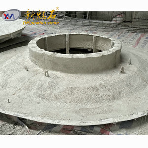 Nouvelle borne d'arbre en béton préfabriqué GRC Magic Stone, épaisseur 3 cm, bloc creux pour jardins et parcs extérieurs - Product Image 1