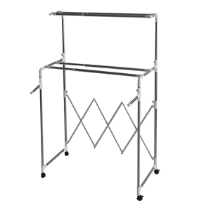 open closet home storage organization clothes hanger clothes dryer rack
