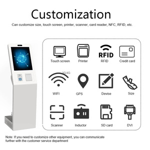 21.5 Inch <strong>Queue</strong> Machine <strong>Queue</strong> <strong>Management</strong> <strong>System</strong> Kiosk Number Calling Kiosk <strong>With</strong> Ticket Dispenser for Bank/Hospital/Government - Product Image 4
