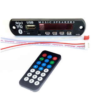 Placa decodificadora de reproductor MP3 para coche DIY de 12V con pantalla a Color para <span class=keywords><strong>Bluetooth</strong></span> 5,3 TF Radio y módulo de grabación USB para Audio - Product Image 3
