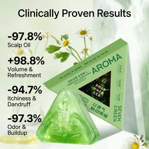 Champú Sólido Seven Green Tea Tree Oil para Refrescar el Cuero Cabelludo, Anti-Picazón, Sin Silicona, Voluminizador - Product Image 4