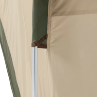 Tente familiale double couche 6 personnes OEM/ODM avec grand vestibule, logo personnalisé, imperméable, plafond haut, pour acheteurs de marques