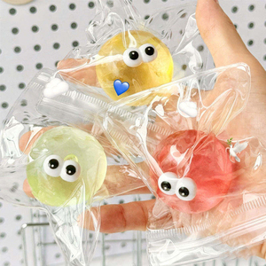 Onr Big Eyes Silly Face Silicone Maltose Squishy Creative Stress Relief Squeeze Toy Soft Slow Rising Cartoon <b>Fidget</b> - Product Image 2