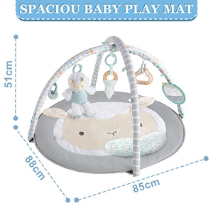 <span class=keywords><strong>Tapis</strong></span> de jeu en peluche pour bébé - Jouet musical éducatif précoce pour nouveau-nés, <span class=keywords><strong>tapis</strong></span> <span class=keywords><strong>d</strong></span>'éveil et <span class=keywords><strong>tapis</strong></span> <span class=keywords><strong>d</strong></span>'activités pour tout-petits - Product Image 4