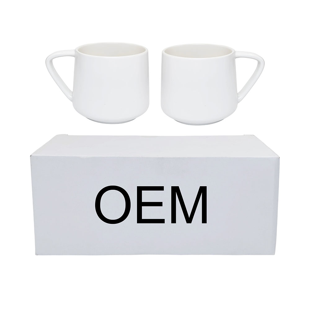 Boîte blanche personnalisée avec ensemble de 2 peintures pour mugs