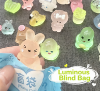 Figuras Miniatura Luminosas 3D Kawaii de Resina con Animales Marinos DIY, Tortuga que Brilla en la Oscuridad, para Bolsas Sorpresa y Juguetes de la Suerte