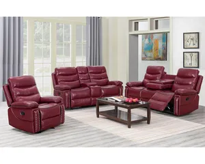 Modern Hot Sell Cheap House Furniture Living Room Couch Leather Sectional Sofa Set