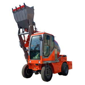 Camion malaxeur à béton de 4,0 m³ avec pompe, machine portable, malaxeur à béton autochargeant mobile de petite taille - Product Image 1