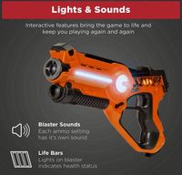 Offre Spéciale : Ensemble de 4 Pistolets Laser Infrarouges pour Enfants et Adultes avec Blasters et Gilets Synchronisés, Jeu de Laser Tag d'Extérieur