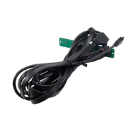 Boîtier d'ordinateur Panneau frontal Double USB 3.0 + Type C et LED Audio Entrée Sortie Micro avec interrupteur d'alimentation Ensemble Câble de carte mère pour boîtier PC