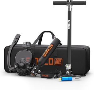 Smaco s300plus A5 0.5L <span class=keywords><strong>Mini</strong></span> Scuba Diving Tank Scuba Air Tank <span class=keywords><strong>Kit</strong></span> di động Dive xi lanh 0.5L với đầy đủ Mặt nạ lặn - Product Image 2