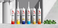 Colle silicone à durcissement acétique, séchage rapide, étanche, résistante aux intempéries, pour la construction, adhésif sans clou