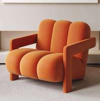Fauteuils d'appoint de luxe en velours capitonné, style nordique moderne, pour bureau à domicile, chambre d'hôtel, salon, appartement, salle à manger
