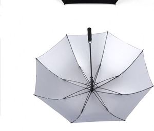<b>Large</b> Sleeve Golf With Uv Coating Umbrella Black and Silver - Product Image 5