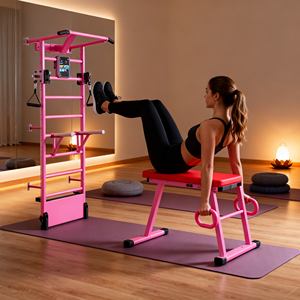 Barre de traction murale avec support pour téléphone et haut-parleur pour le divertissement pendant la <span class=keywords><strong>séance</strong></span> d'entraînement - Product Image 4