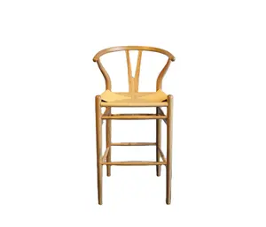 Hot selling European design bar furniture Y chair wooden high stool restaurant room barchair by solid wood